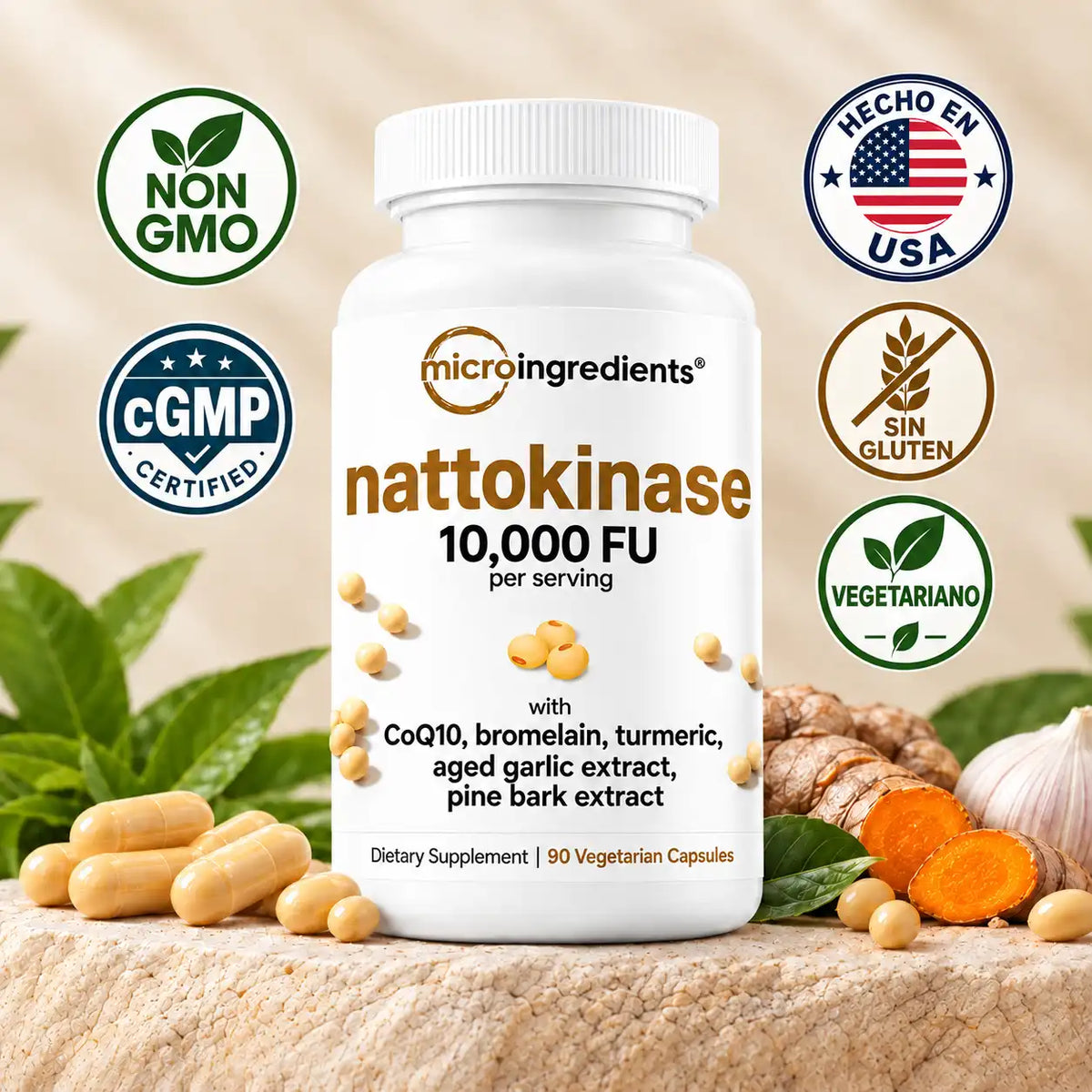Nattokinase 10,000 FU - Fórmula PREMIUM para tu Circulación
