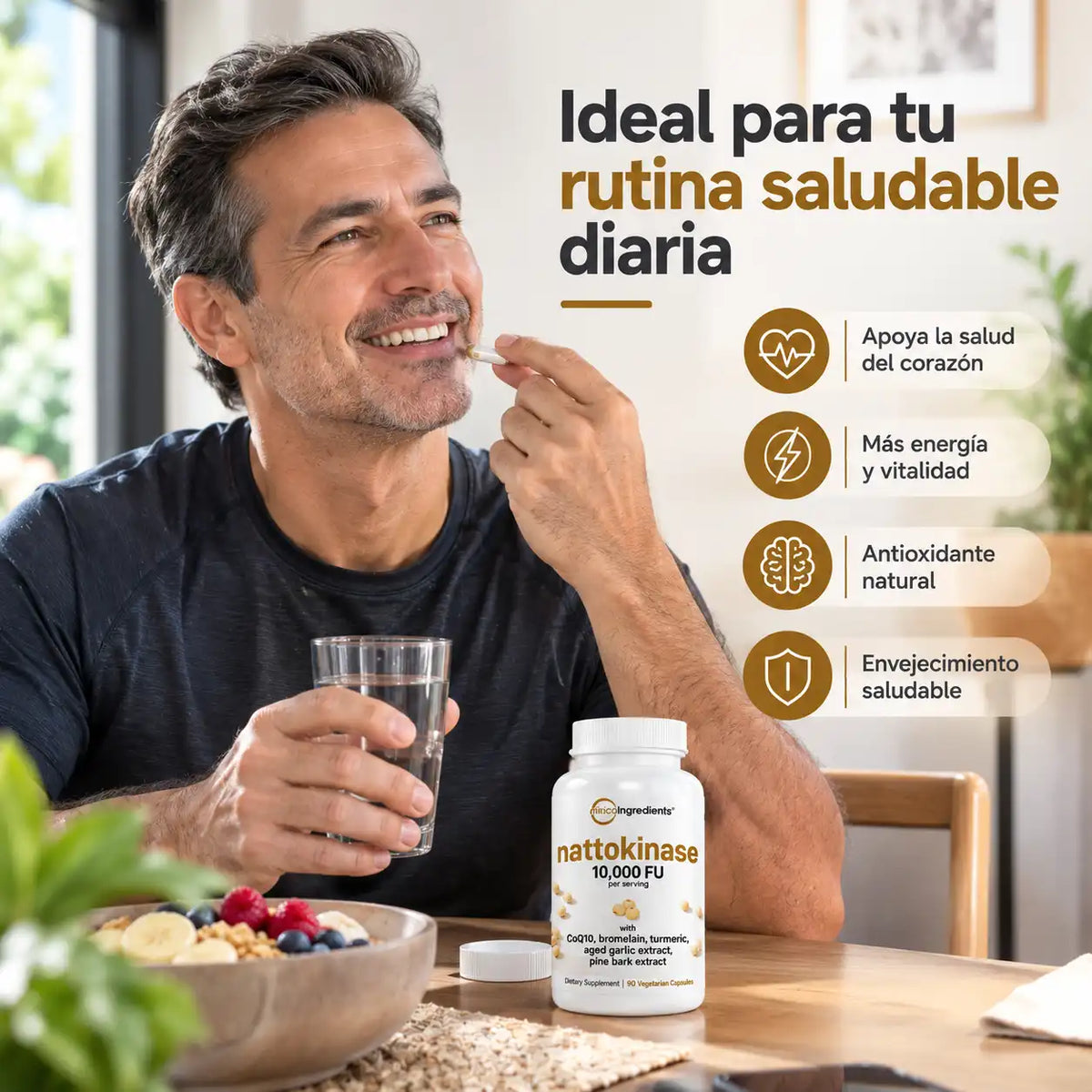Nattokinase 10,000 FU - Fórmula PREMIUM para tu Circulación